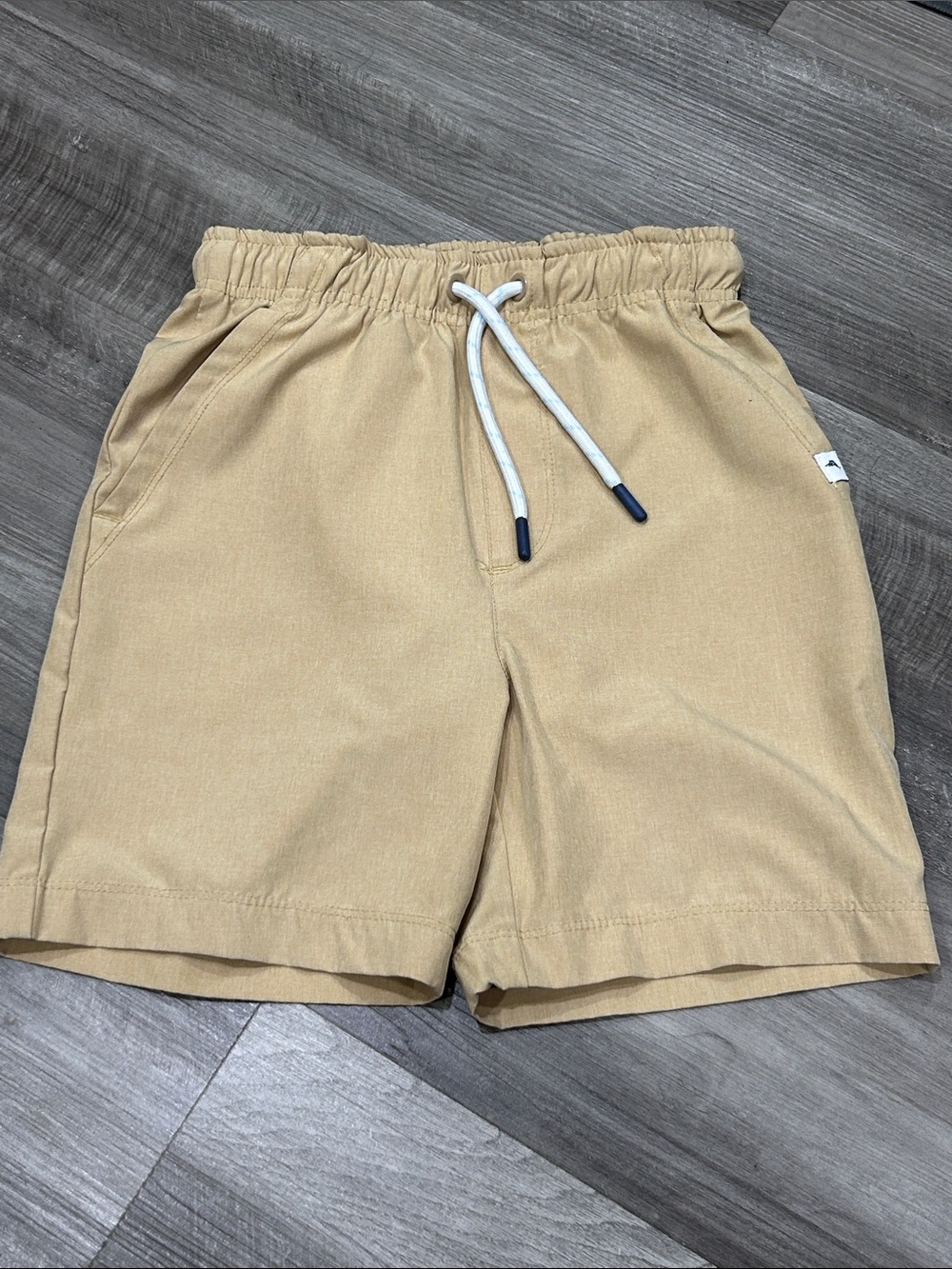 Tommy Bahama Active Boys Drawstring Shorts Tan Khaki Size 4 / XS
